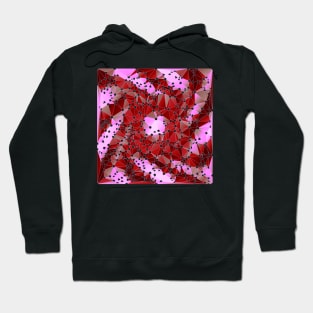 Spiral pattern magenta Hoodie